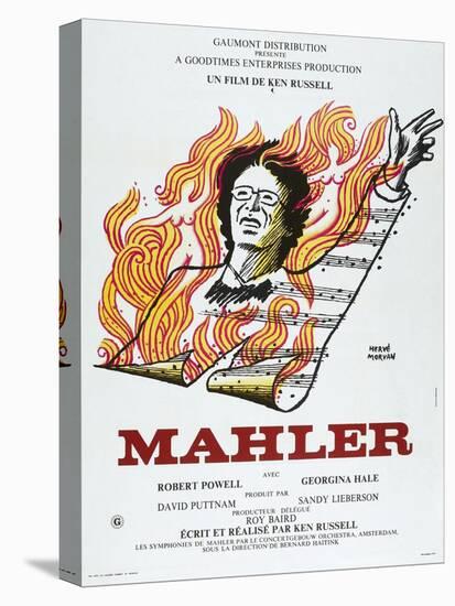 MAHLER, French poster, Robert Powell, 1974-null-Stretched Canvas