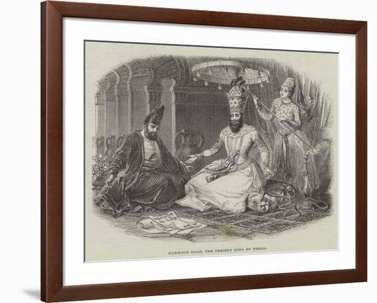 Mahmoud Shah, the Present King of Persia-null-Framed Giclee Print