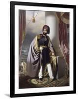 Mahmud II, sultan ottoman en 1808 (1784-1839)-Henri Schlesinger-Framed Giclee Print