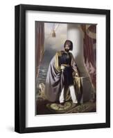 Mahmud II, sultan ottoman en 1808 (1784-1839)-Henri Schlesinger-Framed Premium Giclee Print