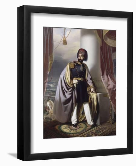 Mahmud II, sultan ottoman en 1808 (1784-1839)-Henri Schlesinger-Framed Premium Giclee Print