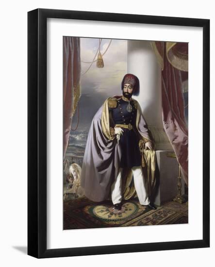 Mahmud II, sultan ottoman en 1808 (1784-1839)-Henri Schlesinger-Framed Giclee Print