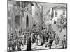 Mahmud Nedim Pasha (1818-1883). Ottoman Statesman. Protests in the Streets of Istanbul Against Mini-null-Mounted Giclee Print