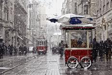 Traditional Fast Food of Istanbul on Beyoglu-mahmut enc-Mounted Photographic Print