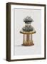 Mahogany and Bronze Flower Stand-null-Framed Giclee Print