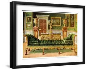 Mahogany and Gilt Georgian Suite, Longford Castle, Wiltshire, 1911-1912-Edwin Foley-Framed Giclee Print