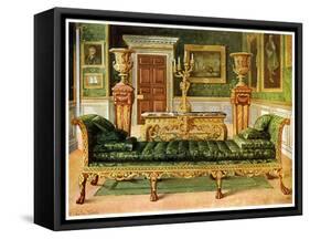 Mahogany and Gilt Georgian Suite, Longford Castle, Wiltshire, 1911-1912-Edwin Foley-Framed Stretched Canvas