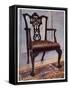 Mahogany Armchair, Style of Chippendale, 1911-1912-Edwin Foley-Framed Stretched Canvas