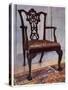 Mahogany Armchair, Style of Chippendale, 1911-1912-Edwin Foley-Stretched Canvas