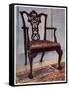 Mahogany Armchair, Style of Chippendale, 1911-1912-Edwin Foley-Framed Stretched Canvas