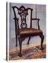 Mahogany Armchair, Style of Chippendale, 1911-1912-Edwin Foley-Stretched Canvas