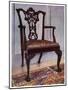 Mahogany Armchair, Style of Chippendale, 1911-1912-Edwin Foley-Mounted Giclee Print