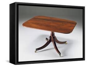 Mahogany Breakfast Table, 1790-1795-Thomas Sheraton-Framed Stretched Canvas