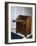 Mahogany Chippendale Style Slant Top Desk, Leaf Open, United Kingdom, Mid-18th Century-null-Framed Giclee Print