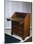 Mahogany Chippendale Style Slant Top Desk, Leaf Open, United Kingdom, Mid-18th Century-null-Mounted Giclee Print