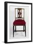 Mahogany Jacob Chair with Brass Decoration, 1790, Russia, Late 18th Century-null-Framed Giclee Print