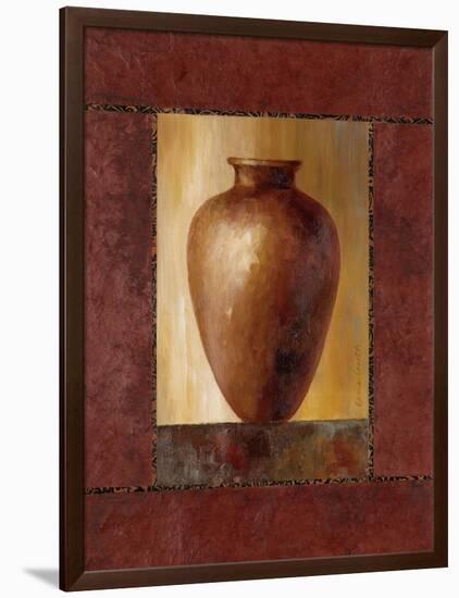 Mahogany Pottery Vase-Lanie Loreth-Framed Art Print