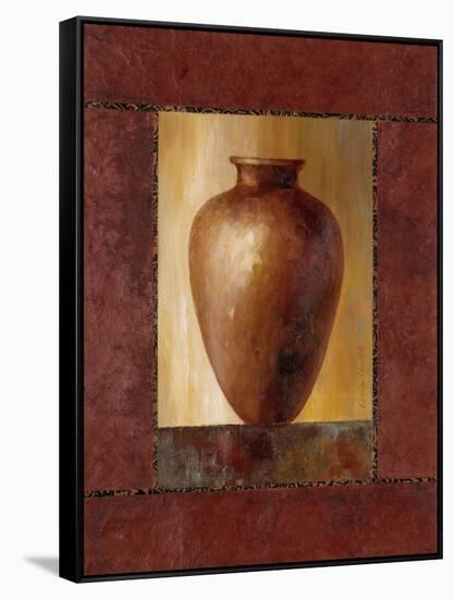 Mahogany Pottery Vase-Lanie Loreth-Framed Stretched Canvas