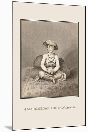 Mahomedan Youth of Distinction-Baron De Montalemert-Mounted Art Print