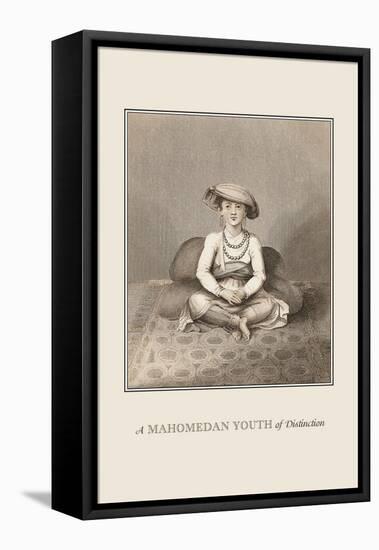 Mahomedan Youth of Distinction-Baron De Montalemert-Framed Stretched Canvas