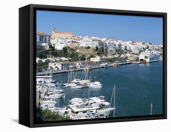 Mahon Harbour, Menorca (Minorca), Balearic Islands, Spain, Mediterranean-G Richardson-Framed Stretched Canvas