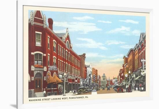 Mahoning Street, Punxutawney, Pennsylvania-null-Framed Art Print