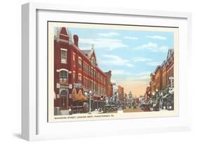 Mahoning Street, Punxutawney, Pennsylvania-null-Framed Art Print