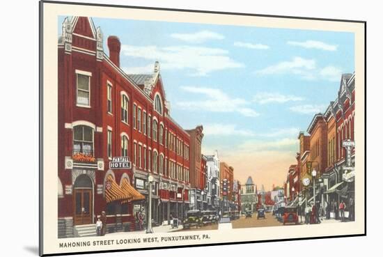 Mahoning Street, Punxutawney, Pennsylvania-null-Mounted Art Print