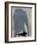 Mahout Walks along the Shadow of the Elephant, Patna, India-Prashant Ravi-Framed Photographic Print