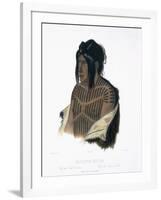 Mahsette-Kuiuab, Chief of the Cree Indians, Travels in the Interior of North America-Karl Bodmer-Framed Giclee Print