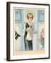 Maid Admitting Visitor-Maurice Milliere-Framed Art Print