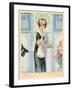 Maid Admitting Visitor-Maurice Milliere-Framed Art Print