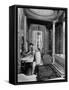 Maid Cleaning Ambassador Laurence A. Steinhardt's Residence Bathroom-Nat Farbman-Framed Stretched Canvas