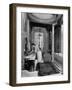 Maid Cleaning Ambassador Laurence A. Steinhardt's Residence Bathroom-Nat Farbman-Framed Photographic Print
