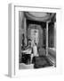 Maid Cleaning Ambassador Laurence A. Steinhardt's Residence Bathroom-Nat Farbman-Framed Photographic Print