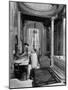 Maid Cleaning Ambassador Laurence A. Steinhardt's Residence Bathroom-Nat Farbman-Mounted Photographic Print