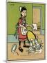 Maid Drops Tray-John Hassall-Mounted Art Print