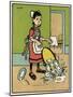 Maid Drops Tray-John Hassall-Mounted Art Print