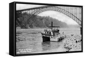 Maid of the Mist, Tourist Boat, Niagara Falls, Usa/Canada, C1930S-Marjorie Bullock-Framed Stretched Canvas