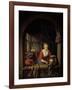 Maid Servant at a Window-Gerrit or Gerard Dou-Framed Giclee Print