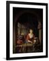 Maid Servant at a Window-Gerrit or Gerard Dou-Framed Giclee Print