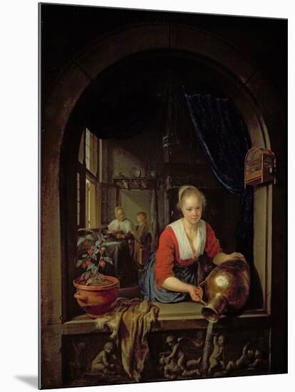 Maid Servant at a Window-Gerrit or Gerard Dou-Mounted Giclee Print