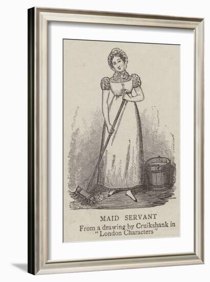 Maid Servant-George Cruikshank-Framed Giclee Print