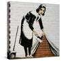 Maid-Banksy-Stretched Canvas