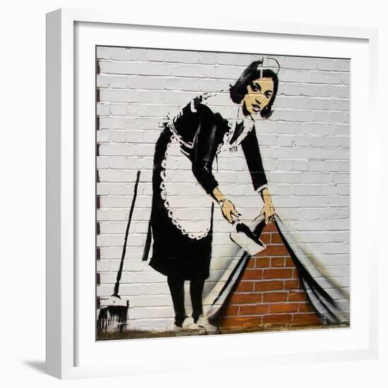 Maid-Banksy-Framed Giclee Print