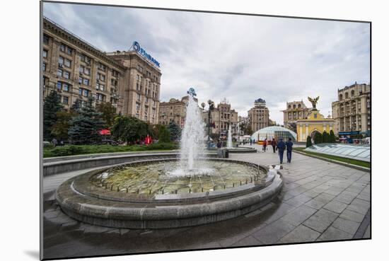 Maidan Nezalezhnosti Center of Kiev (Kyiv), Ukraine, Europe-Michael Runkel-Mounted Photographic Print