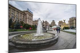 Maidan Nezalezhnosti Center of Kiev (Kyiv), Ukraine, Europe-Michael Runkel-Mounted Photographic Print