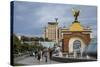 Maidan Nezalezhnosti, Center of Kiev, Ukraine, Europe-Michael Runkel-Stretched Canvas