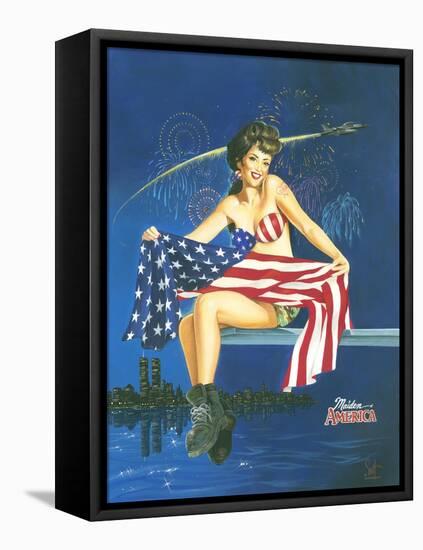 Maiden America-Scott Westmoreland-Framed Stretched Canvas