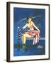 Maiden America-Scott Westmoreland-Framed Art Print